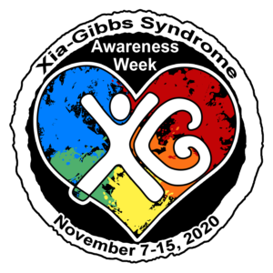 Logo for Xia-Gibbs Syndrome Awareness Week 2020